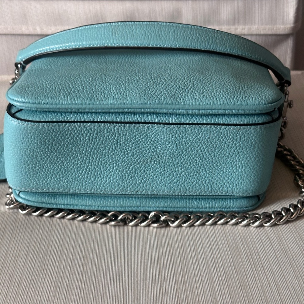 EUC Coach Cassie 19 Blue Leather Crossbody Bag - Picture 4 of 8